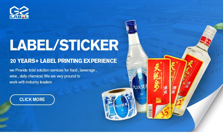 Custom Logo Print Beverage PVC/Pet Labels Beverage Heat Shrink Sleeve Label Water Bottle Label