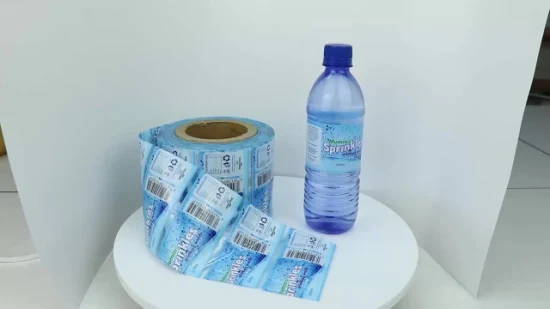 Étiquette de manchon thermorétractable de personnalisation d'usine de la Chine pour la bouteille d'eau de 500 ml