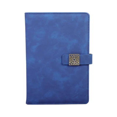 Impression personnalisée A5 Journal Business Diary PU Carnet en cuir avec boucle